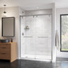 Uptown 56-59 x 76 in. 8 mm Bypass Shower Door for Alcove Installation with Clear glass in Chrome