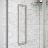 Uptown 56-59 x 76 in. 8 mm Sliding Shower Door for Alcove Installation with Clear glass in Chrome