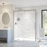 Uptown 56-59 x 76 in. 8 mm Sliding Shower Door for Alcove Installation with Clear glass in Chrome