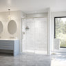 Uptown 56-59 x 76 in. 8 mm Sliding Shower Door for Alcove Installation with Clear glass in Chrome
