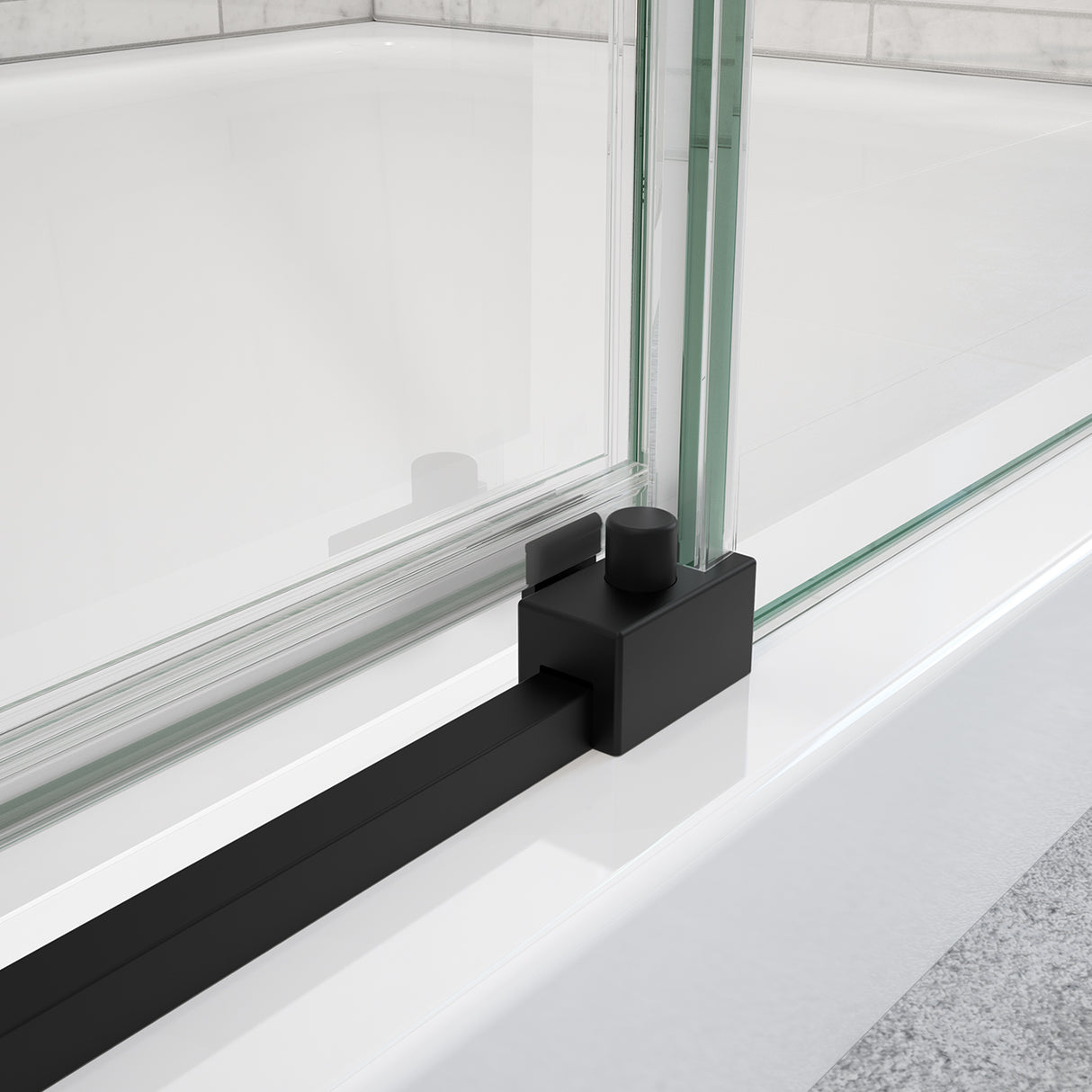 Uptown 56-59 x 76 in. 8 mm Sliding Shower Door for Alcove Installation with Clear glass in Chrome