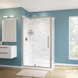 Uptown 45-47 x 76 in. 8 mm Pivot Shower Door for Alcove Installation with Clear glass in Chrome