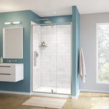 Uptown 45-47 x 76 in. 8 mm Pivot Shower Door for Alcove Installation with Clear glass in Chrome