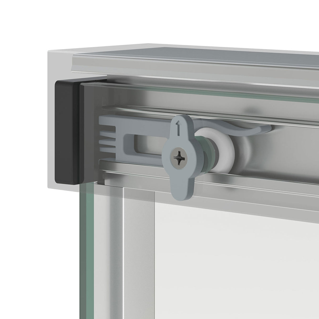 Incognito 76 56-59 x 76 in. 8mm Bypass Shower Door for Alcove Installation with Clear glass in Chrome