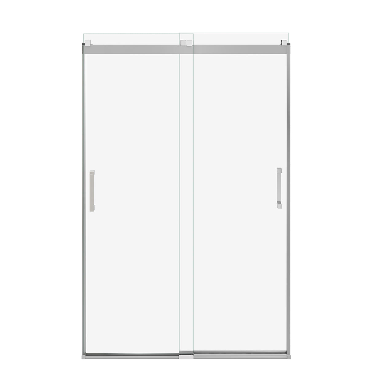 Revelation Square 44-47 x 70 ½-73 in. 8mm Bypass Shower Door for Alcove Installation with Clear glass in Chrome
