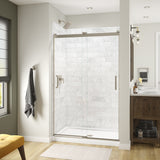 Revelation Square 44-47 x 70 ½-73 in. 8mm Bypass Shower Door for Alcove Installation with Clear glass in Chrome