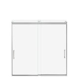 Revelation Square 56-59 x 56 ¾-59 ¼ in. 8mm Bypass Tub Door for Alcove Installation with Clear glass in Chrome