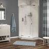 Link Neo-angle 38 x 38 x 75 in. 8mm Pivot Shower Door for Corner Installation with Clear glass in Chrome