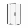 Link Rectangular 42 x 34 x 75 in. 8mm Pivot Shower Door for Corner Installation with Clear glass in Chrome