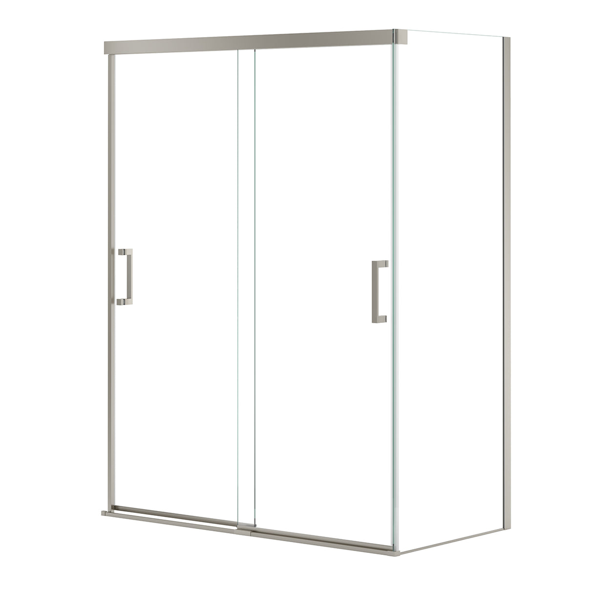 Incognito 76 Return Panel for 32 in. Base with Clear glass in Chrome