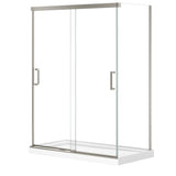 Incognito 76 Return Panel for 32 in. Base with Clear glass in Chrome