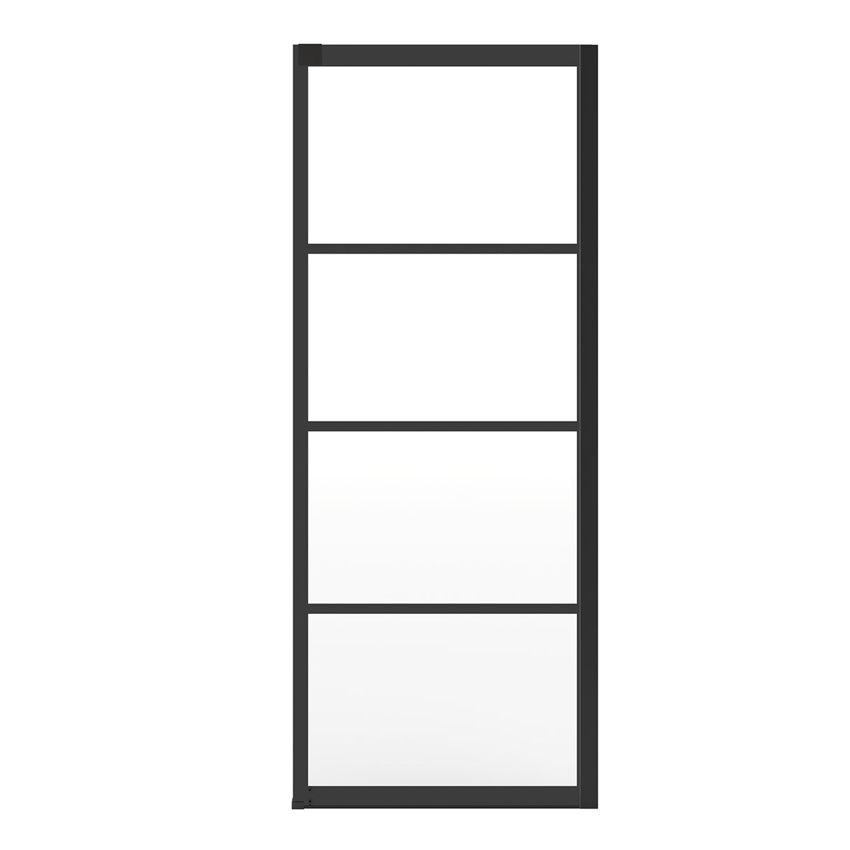 Incognito 76 Return Panel for 32 in. Base with Clear glass in Chrome