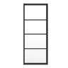 Incognito 76 Return Panel for 32 in. Base with Clear glass in Chrome
