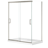 Incognito 76 Return Panel for 36 in. Base with Clear glass in Chrome