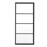 Incognito 76 Return Panel for 36 in. Base with Clear glass in Chrome