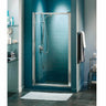 Pivolok 25-26 ¾ x 64 ½ in. Pivot Shower Door for Alcove Installation with Clear glass in Chrome