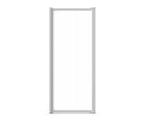 Pivolok 19-20 ¾ x 64 ½ in. Pivot Shower Door for Alcove Installation with Clear glass in Chrome