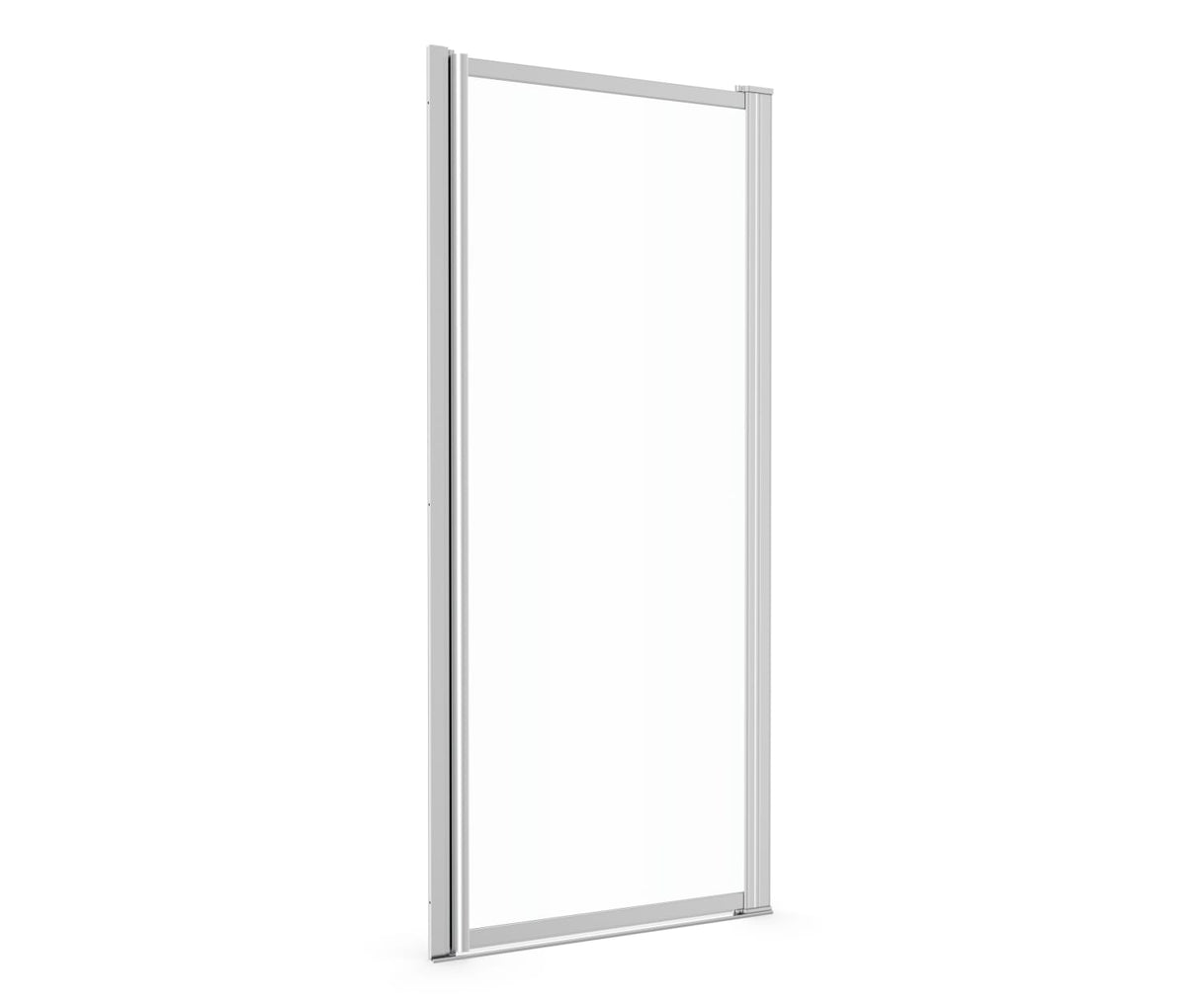 Pivolok 19-20 ¾ x 64 ½ in. Pivot Shower Door for Alcove Installation with Clear glass in Chrome