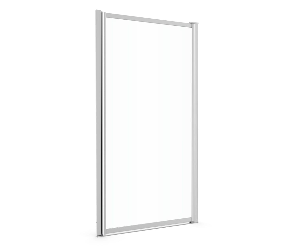 Pivolok 33-34 ¾ x 64 ½ in. Pivot Shower Door for Alcove Installation with Clear glass in Chrome