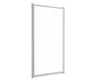 Pivolok 33-34 ¾ x 64 ½ in. Pivot Shower Door for Alcove Installation with Clear glass in Chrome