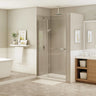 Reveal 71 44-47 x 71 ½ in. 8mm Pivot Shower Door for Alcove Installation with Clear glass in Chrome