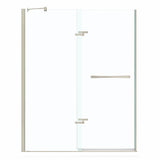 Reveal 71 56-59 x 71 ½ in. 8mm Pivot Shower Door for Alcove Installation with Clear glass in Chrome