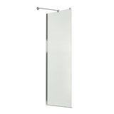Reveal 71 Return Panel for 32 in. Base with Clear glass in Chrome