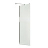 Reveal 71 Return Panel for 32 in. Base with Clear glass in Chrome