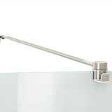 Reveal 71 Return Panel for 32 in. Base with Clear glass in Chrome