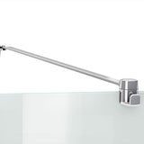 Reveal 71 Return Panel for 34 in. Base with Clear glass in Chrome