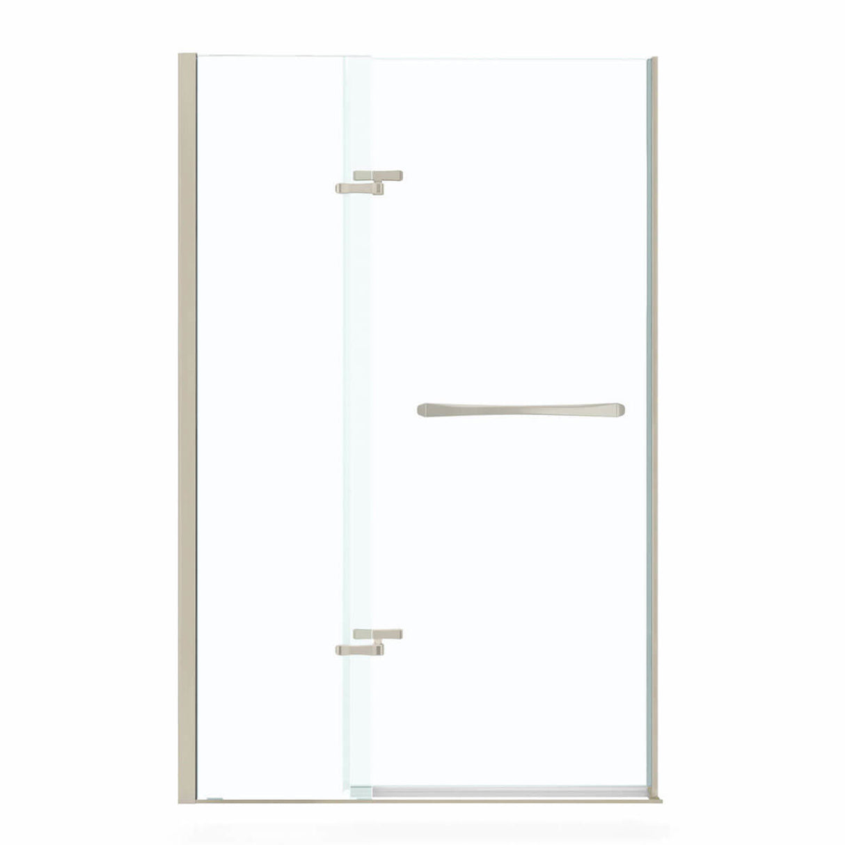 Reveal 71 41 ½-44 ½ x 71 ½ in. 8mm Pivot Shower Door for Alcove Installation with Clear glass in Chrome