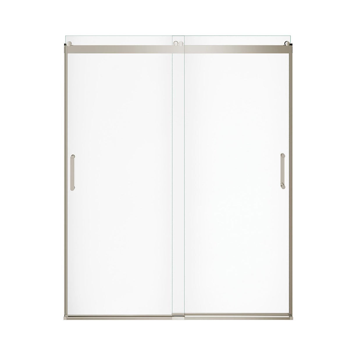 Revelation Round 56-59 in. x 70 ½-73 in. 6 mm Bypass Shower Door for Alcove Installation with Clear glass in Chrome