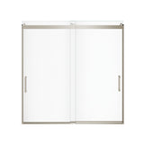 Revelation Round 56-59 in. x 56 ¾-59 ¼ in. 6 mm Bypass Tub Door for Alcove Installation with Clear glass in Chrome