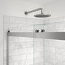 Revelation Round 44-47 x 70 ½-73 in. 8mm Bypass Shower Door for Alcove Installation with Clear glass in Chrome