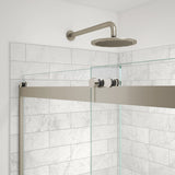 Revelation Round 44-47 x 70 ½-73 in. 8mm Bypass Shower Door for Alcove Installation with Clear glass in Chrome