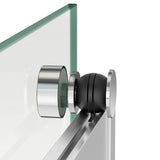 Revelation Round 44-47 x 70 ½-73 in. 8mm Bypass Shower Door for Alcove Installation with Clear glass in Chrome