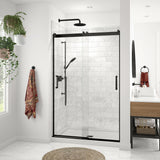 Revelation Round 44-47 x 70 ½-73 in. 8mm Bypass Shower Door for Alcove Installation with Clear glass in Chrome