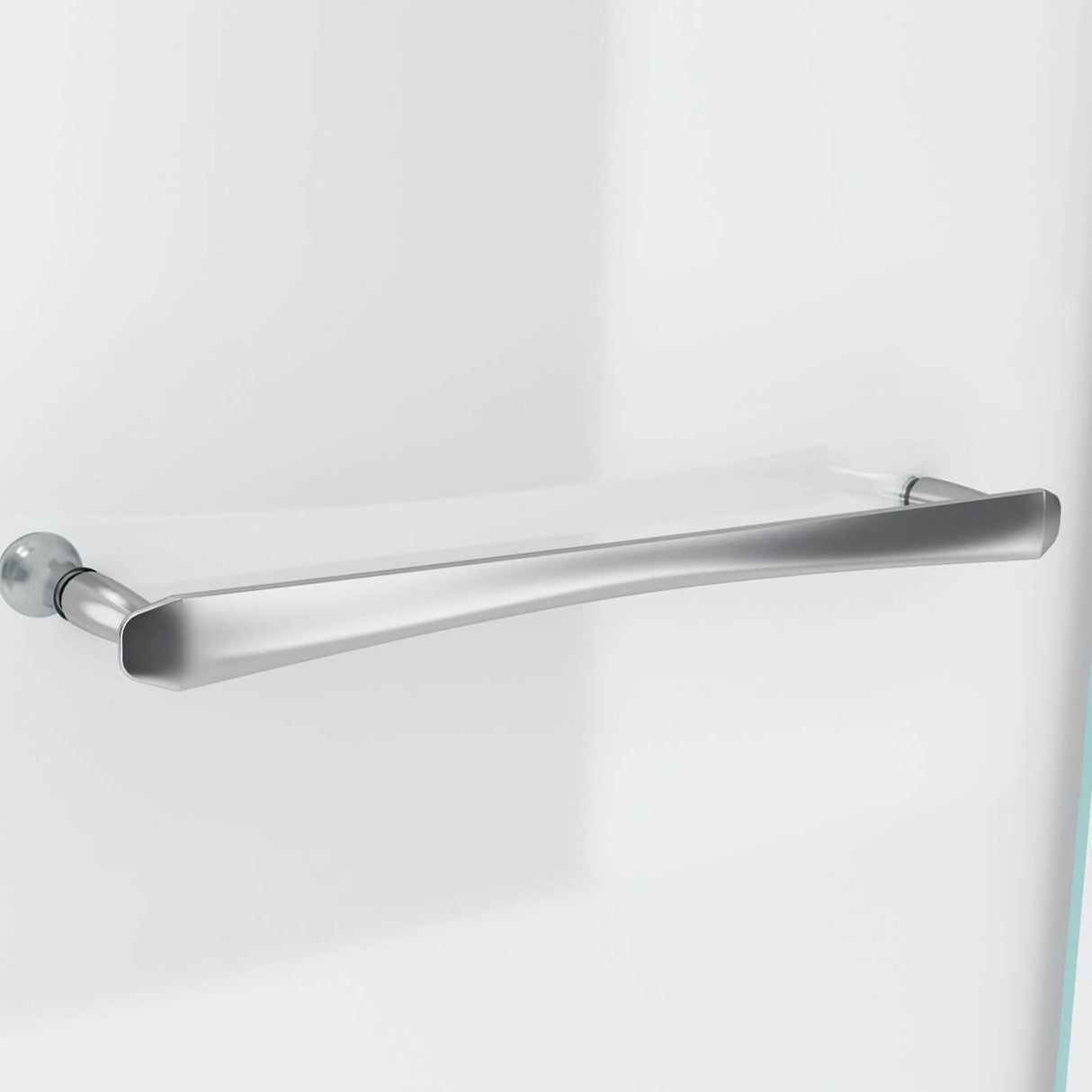 Reveal 71 51 ½-54 ½ x 71 ½ in. 8mm Pivot Shower Door for Alcove Installation with Clear glass in Chrome