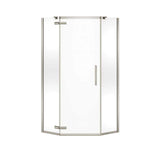 Link Curve Neo-angle 40 x 40 x 75 in. 8mm Pivot Shower Door for Corner Installation with Clear glass in Chrome