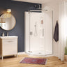 Hana Neo-angle 38 x 38 x 75 in. 8mm Pivot Shower Door for Corner Installation with Clear glass in Chrome