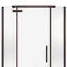 Hana Neo-angle 38 x 38 x 75 in. 8mm Pivot Shower Door for Corner Installation with Clear glass in Chrome