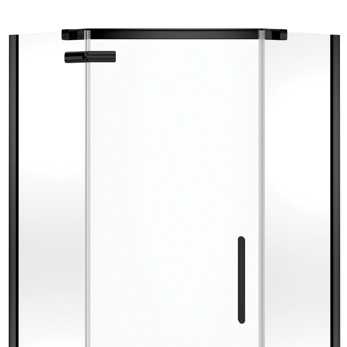 Hana Neo-angle 38 x 38 x 75 in. 8mm Pivot Shower Door for Corner Installation with Clear glass in Chrome