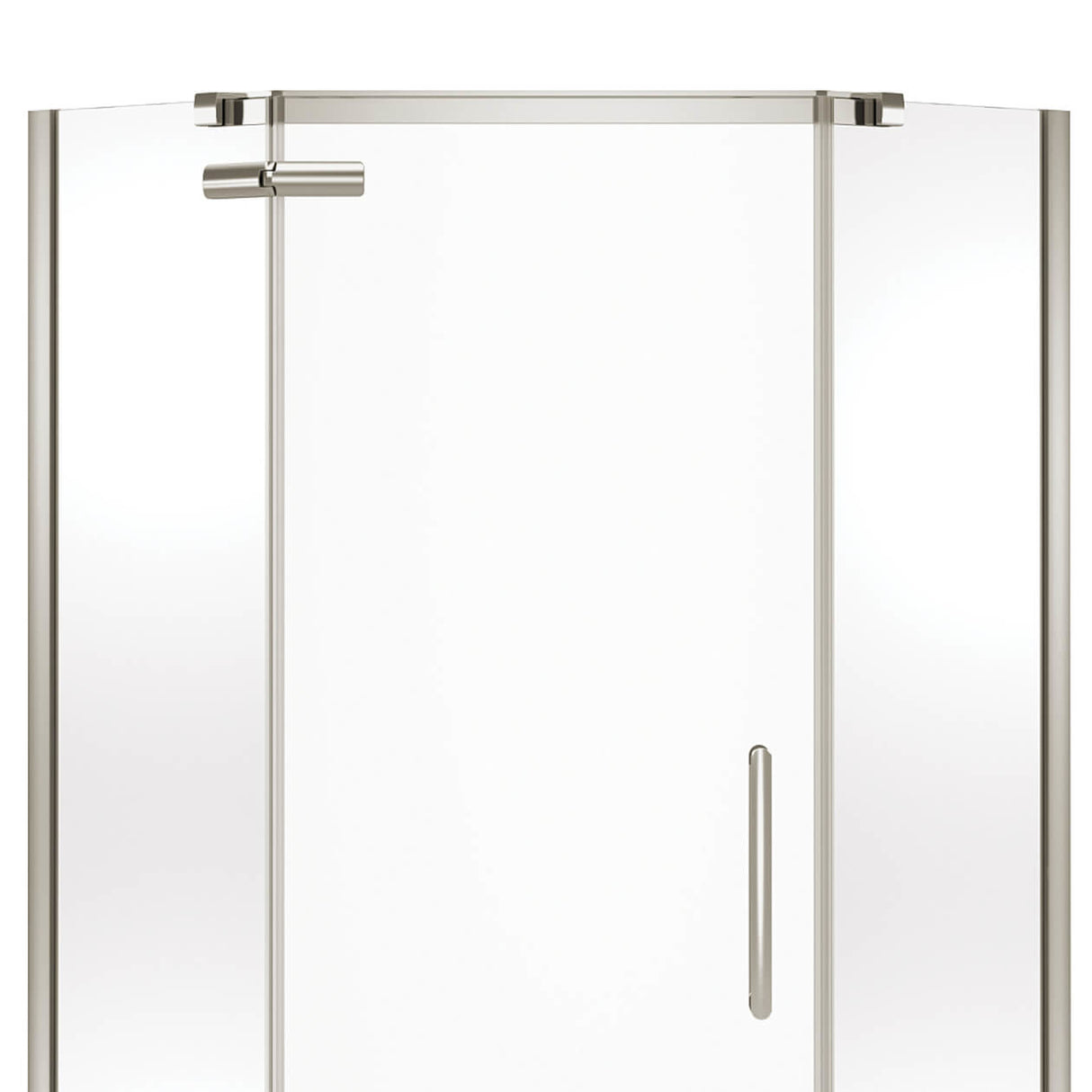 Hana Neo-angle 40 x 40 x 75 in. 8mm Pivot Shower Door for Corner Installation with Clear glass in Chrome