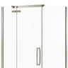 Hana Rectangular 42 x 34 x 75 in. 8mm Pivot Shower Door for Corner Installation with Clear glass in Chrome