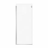 Duel and Inverto Return Panel for 32 in. Base with Clear glass in Chrome