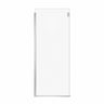 Duel and Inverto Return Panel for 32 in. Base with Clear glass in Chrome