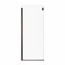 Duel and Inverto Return Panel for 32 in. Base with Clear glass in Chrome