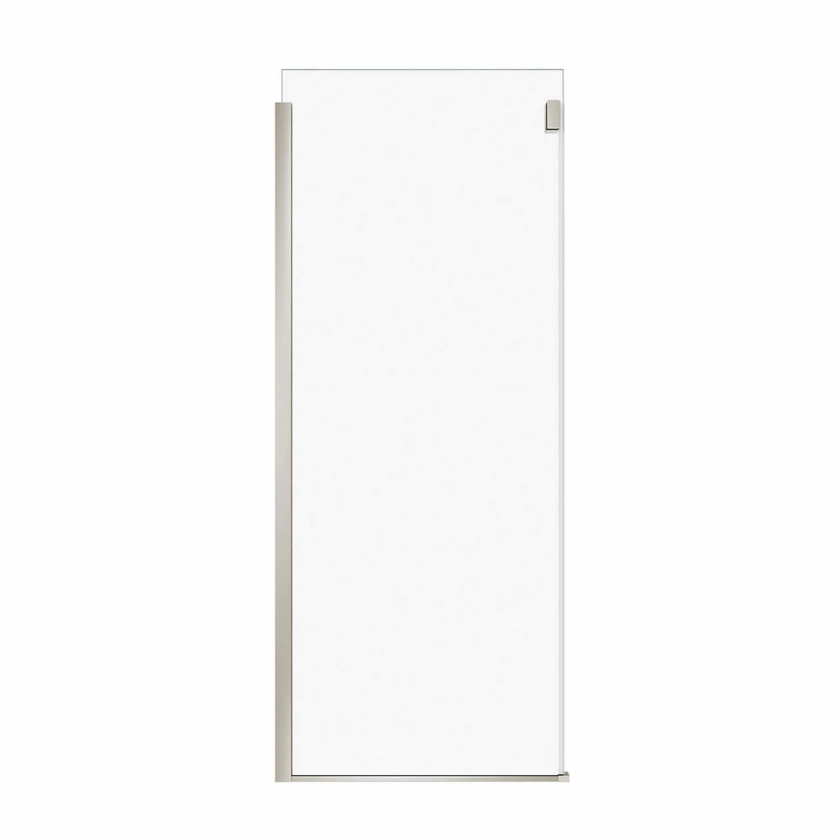 Duel and Inverto Return Panel for 36 in. Base with Clear glass in Chrome