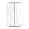 Radia Neo-angle 36 x 36 x 71 ½ in. 6 mm Sliding Shower Door for Corner Installation with Clear glass in Chrome