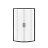 Radia Neo-round 32 x 32 x 71 ½ in. 6 mm Sliding Shower Door for Corner Installation with Clear glass in Chrome